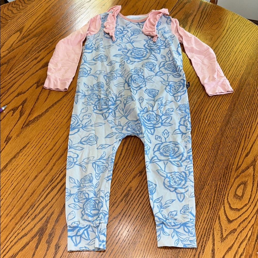 Rags Roses Romper - size 5/6 - EUC